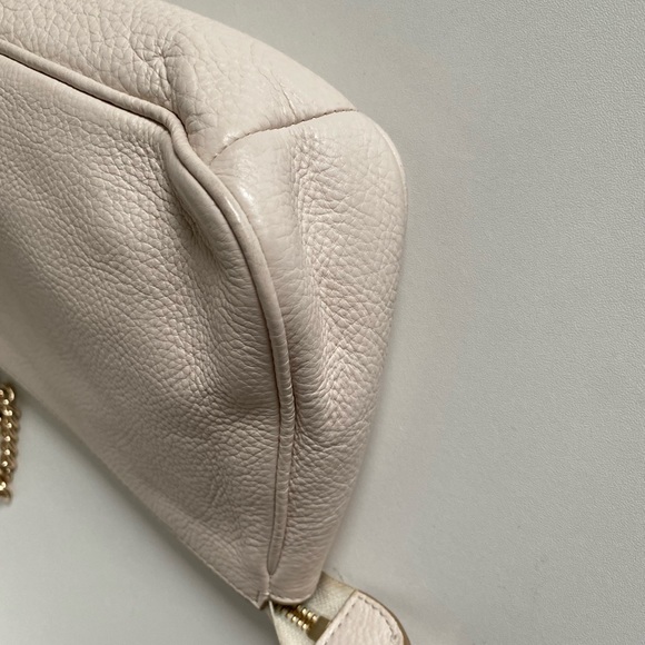 Coach Nolita with chain chalk color pebble leather purse - Picture 7 of 14